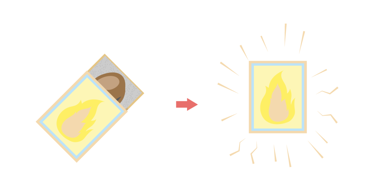 Спичечный коробок и наждачная бумага