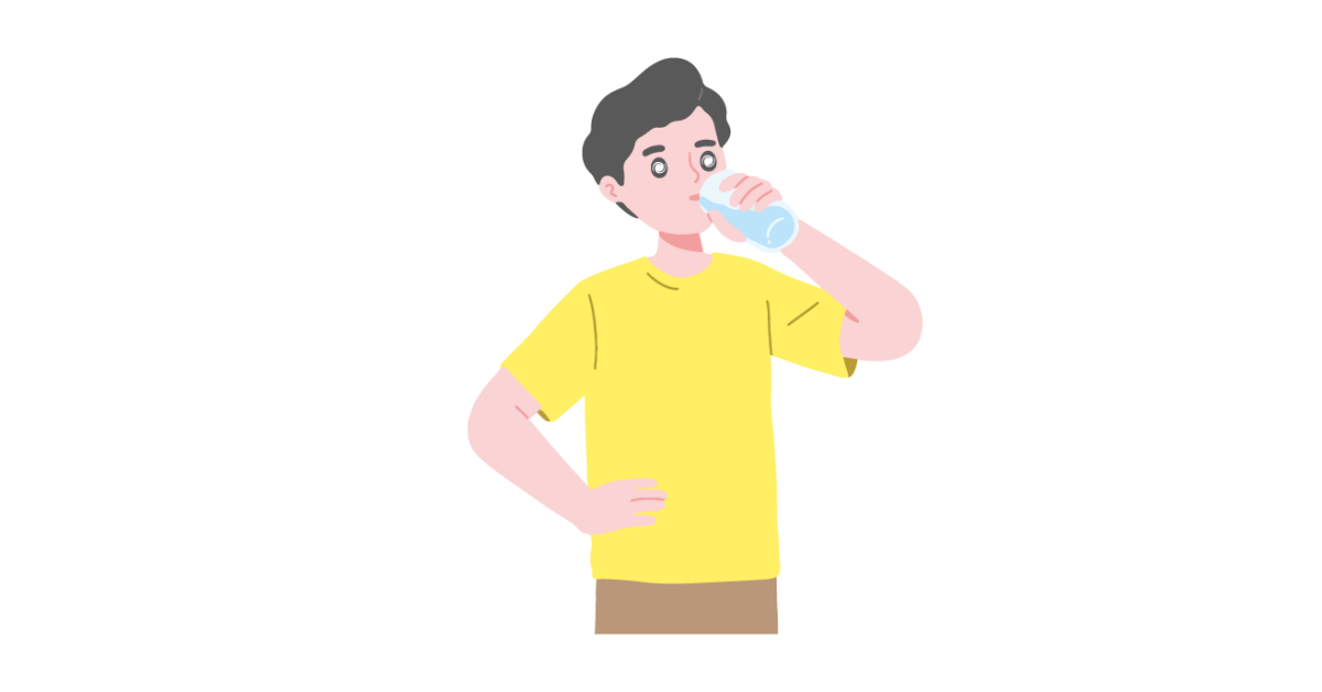 Обильное питье помогает снять покраснение глаз