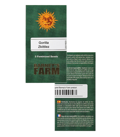 Gorilla Zkittlez fem (Barney's Farm) семена конопли