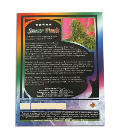 Snow Fruit fem (Sweet Seeds) семена конопли