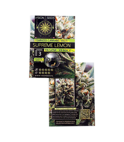Supreme Lemon fem (Vision Seeds) семена конопли
