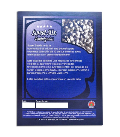 Sweet Mix Feminizadas fem (Sweet Seeds) микс семян конопли
